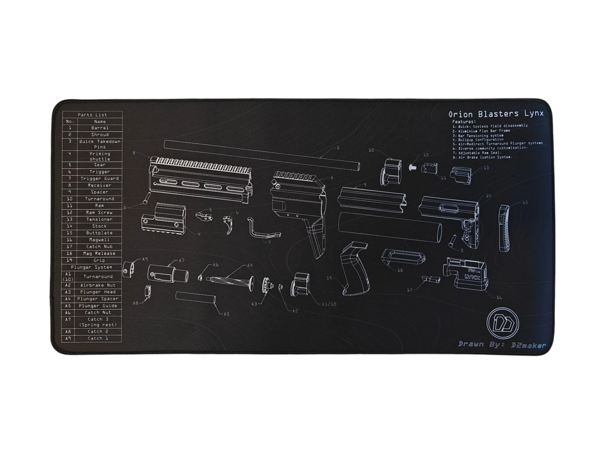 D2 Maker | Lynx Desk Mat - Image 3